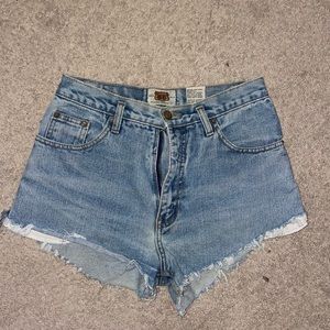 Denim shorts